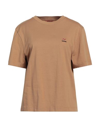 Missoni Woman T-shirt Khaki Size Xl Cotton In Beige