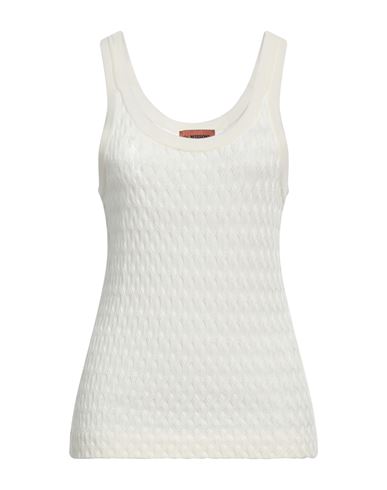 MISSONI MISSONI WOMAN TOP IVORY SIZE 10 WOOL 