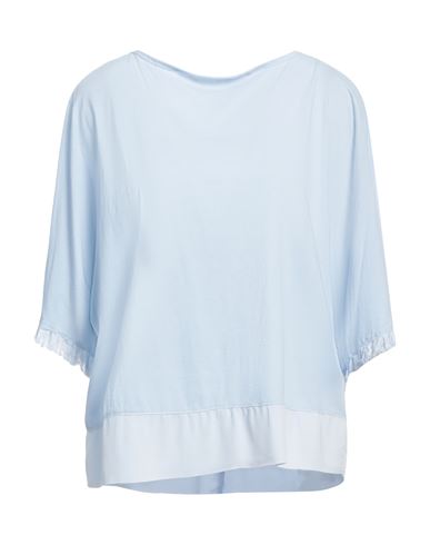 Shop Alessia Santi Woman T-shirt Sky Blue Size 1 Cotton, Viscose