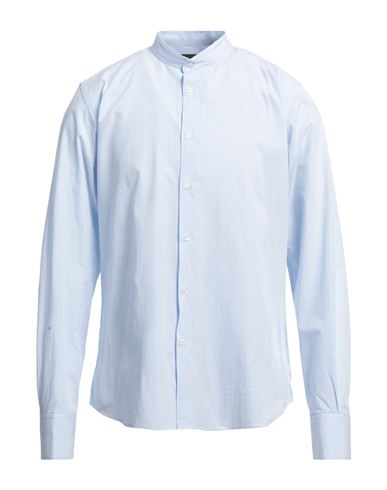 Luxury Man Shirt Sky Blue Size Xl Cotton In Blue