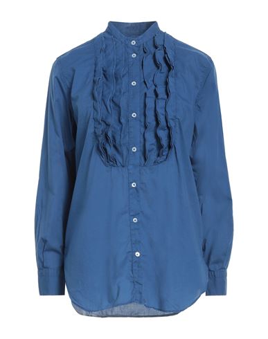 Massimo Alba Woman Shirt Navy Size Xs Cotton In Navy