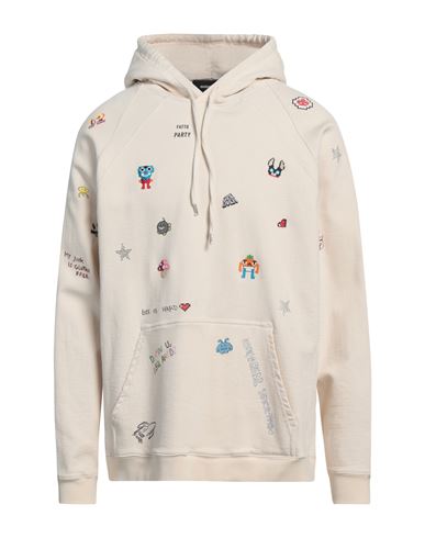 Dsquared2 Man Sweatshirt Beige Size S Cotton, Lyocell, Elastane In Beige