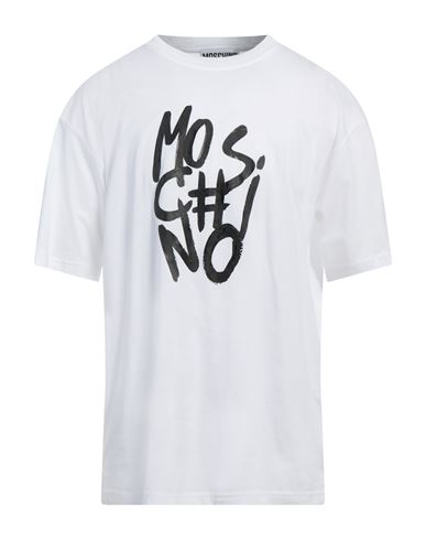 Moschino Man T-shirt White Size 44 Cotton In White