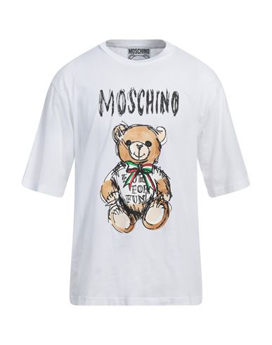 Moschino Teddy Bear Logo T-shirt In White