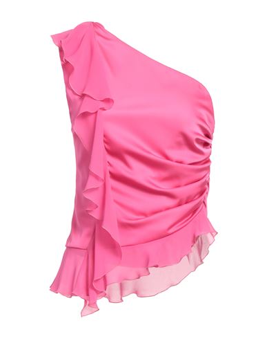 Pinko Woman Top Fuchsia Size L Polyester, Elastane In Pink