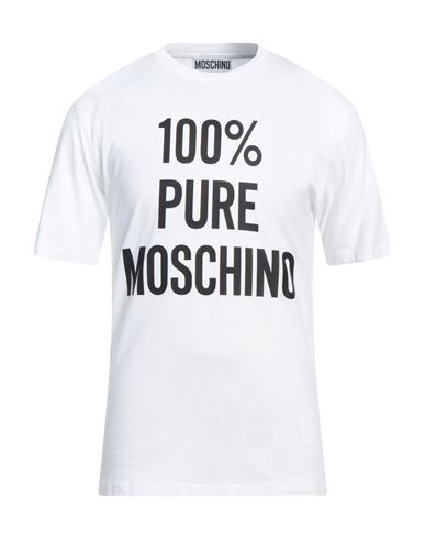 Moschino Versatile Crew Neck T-shirt In White