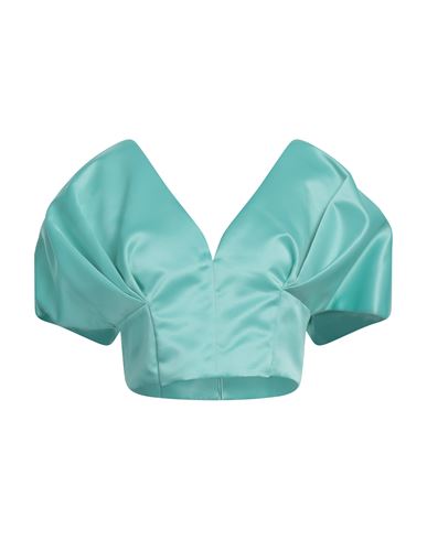 Pinko Woman Top Turquoise Size 8 Polyester In Blue
