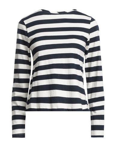 Solotre Woman T-shirt Navy Size 1 Cotton In Navy