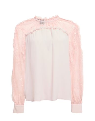 Pinko Woman Top Light Pink Size 8 Acetate, Silk In Pink