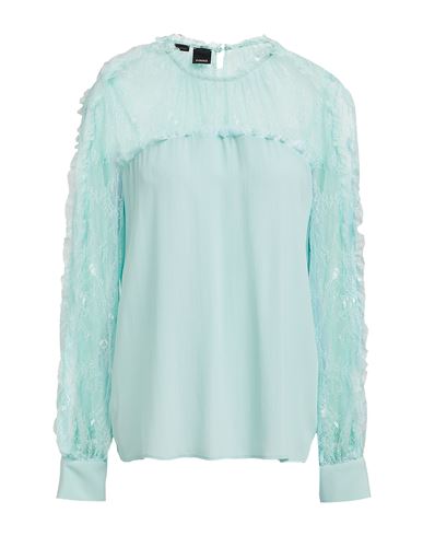Pinko Lace-panel Blouse In Blue