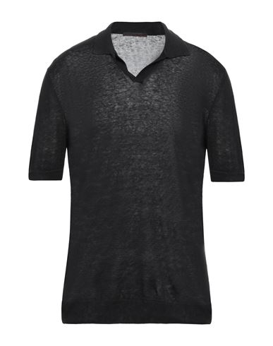 Shop Viadeste Man Sweater Black Size 46 Linen
