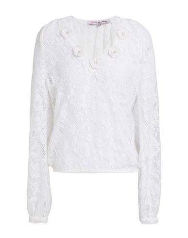 Connor & Blake Woman Top White Size L Cotton In White