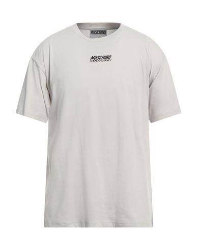 Moschino Logo-print Cotton T-shirt In Grey