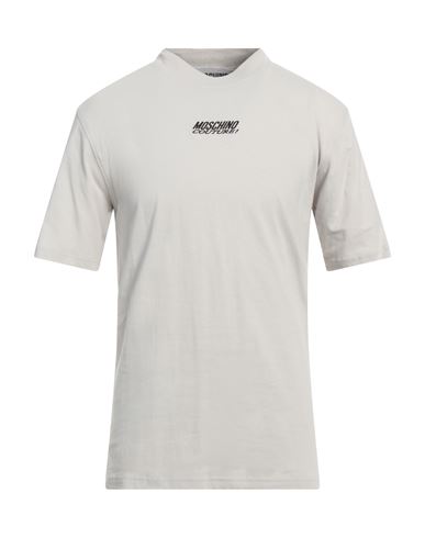 Moschino Logo-print Cotton T-shirt In Grey