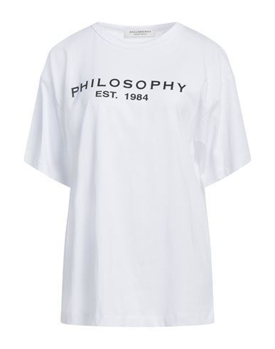 Shop Philosophy Di Lorenzo Serafini Woman T-shirt White Size Onesize Cotton