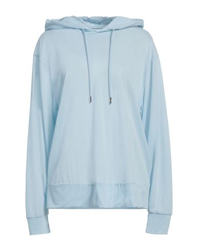 Jw Anderson Woman Sweatshirt Light Blue Size L Cotton, Polyamide In Blue