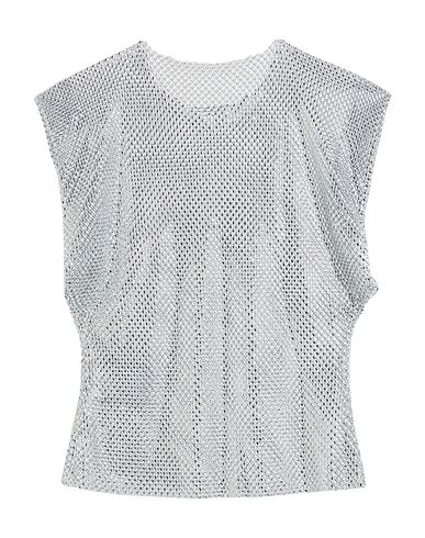PHILOSOPHY DI LORENZO SERAFINI PHILOSOPHY DI LORENZO SERAFINI WOMAN TOP LIGHT GREY SIZE M POLYESTER, ELASTANE 
