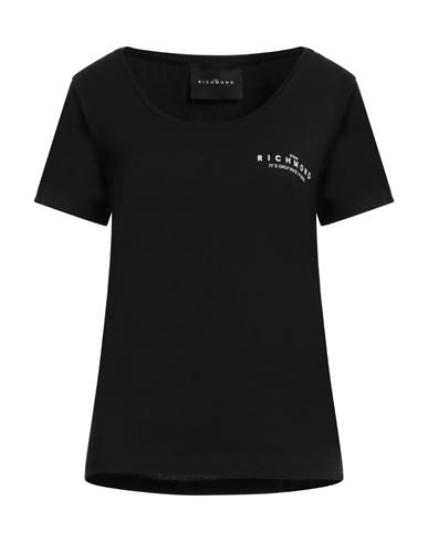 John Richmond Woman T-shirt Black Size L Cotton, Elastane In Black