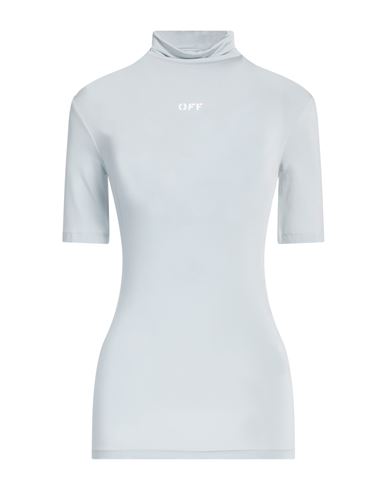 Off-white Woman T-shirt Grey Size 6 Viscose, Elastane