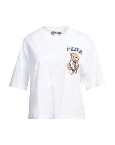Moschino Woman T-shirt White Size 10 Cotton In White