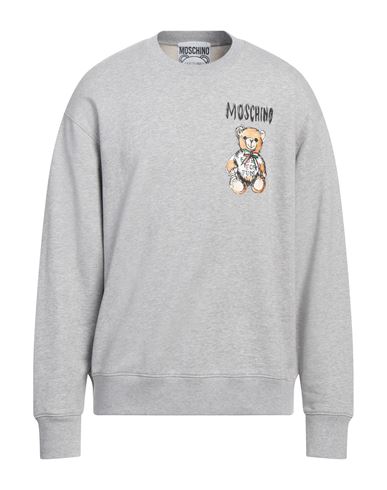 Moschino Teddy Bear Graphic Print Sweatshirt In Grey