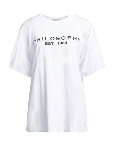 Shop Philosophy Di Lorenzo Serafini Woman T-shirt White Size Onesize Cotton
