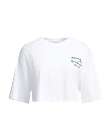 Shop Philosophy Di Lorenzo Serafini Woman T-shirt White Size L Cotton