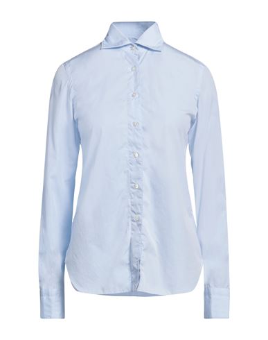 FINAMORE 1925 FINAMORE 1925 WOMAN SHIRT SKY BLUE SIZE 4 COTTON 