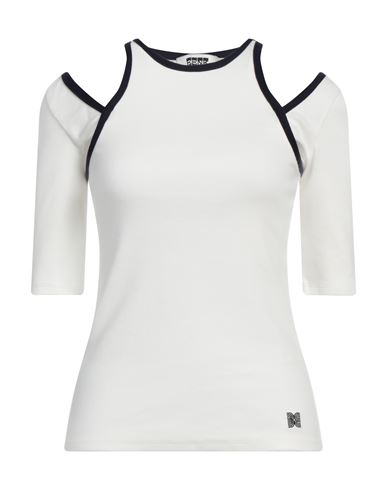 EENK EENK WOMAN T-SHIRT WHITE SIZE S COTTON 
