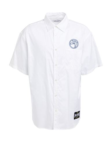 Ambush Man Shirt White Size 38 Cotton In Animal Print