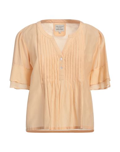 Alessia Santi Woman Top Apricot Size 8 Cotton, Silk In Orange