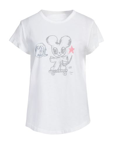 Shop Zadig & Voltaire Woman T-shirt White Size S Organic Cotton, Modal