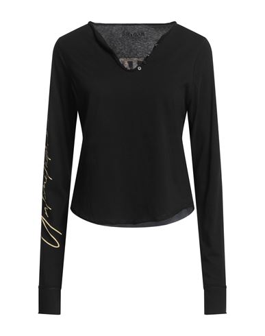 Shop Zadig & Voltaire Woman T-shirt Black Size L Organic Cotton