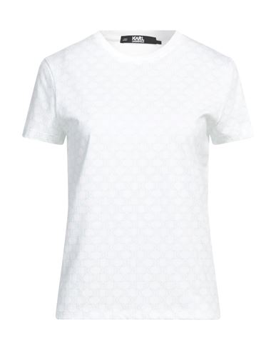 Karl Lagerfeld Woman T-shirt Light Green Size M Cotton In Green