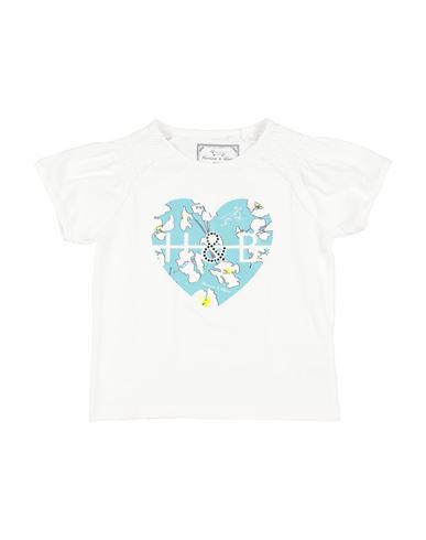 Harmont & Blaine Toddler Girl T-shirt White Size 6 Cotton, Elastane In White