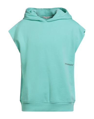 Hinnominate Man Sweatshirt Turquoise Size M Cotton, Elastane In Blue
