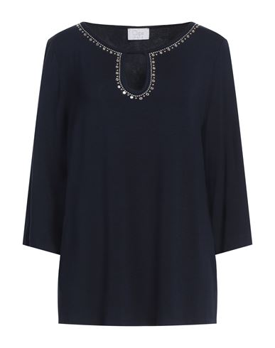 Clips More Woman T-shirt Midnight Blue Size 10 Viscose, Elastane In Blue