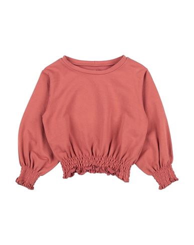 ZHOE & TOBIAH ZHOE & TOBIAH TODDLER GIRL SWEATSHIRT RUST SIZE 3 COTTON, ELASTANE 