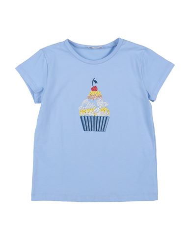 Liu •jo Babies'  Toddler Girl T-shirt Light Blue Size 7 Cotton, Elastane