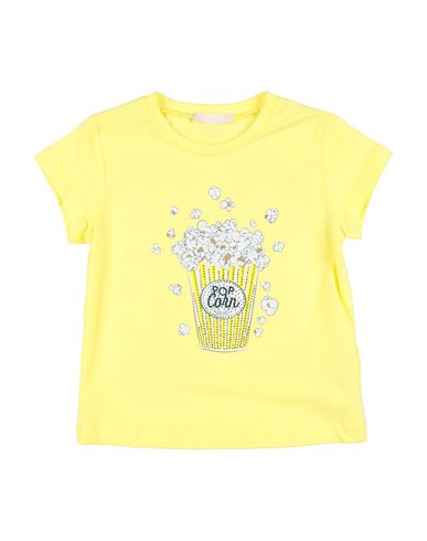 Liu •jo Babies'  Toddler Girl T-shirt Yellow Size 5 Cotton, Elastane