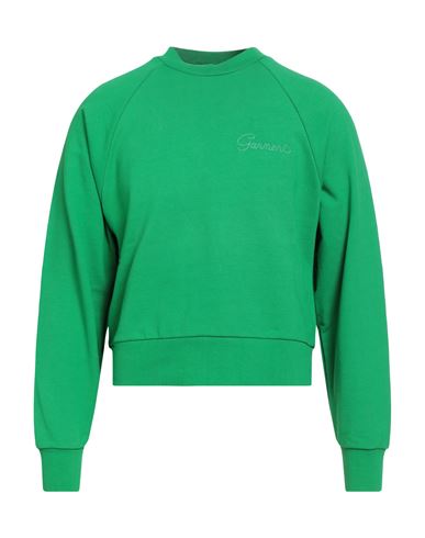 Garment Workshop Man Sweatshirt Green Size Xs Cotton In Green