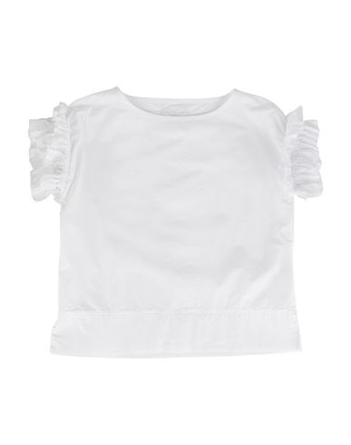 Madilly @ Toddler Girl Top White Size 4 Cotton In White