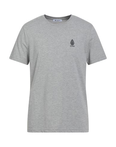 Dondup Man T-shirt Light Grey Size M Cotton In Gray