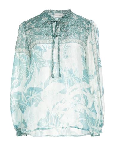 Pierre-louis Mascia Woman Top Emerald Green Size L Silk
