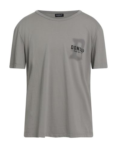 Dondup Man T-shirt Light Grey Size Xxl Cotton In Gray