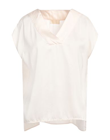 Momoní Woman Top Cream Size 4 Silk In White