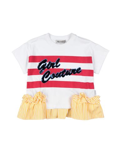Simonetta Toddler Girl T-shirt White Size 5 Cotton In White