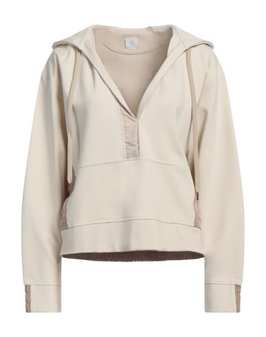 Eleventy Woman Sweatshirt Beige Size Xs Viscose, Polyamide, Elastane, Polyester In Neutral