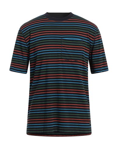 Ps By Paul Smith Ps Paul Smith Man T-shirt Navy Blue Size S Cotton In Navy Blue