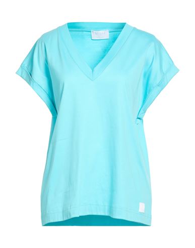 Daniele Fiesoli Collezione N_01 Woman T-shirt Sky Blue Size L Cotton In Multi